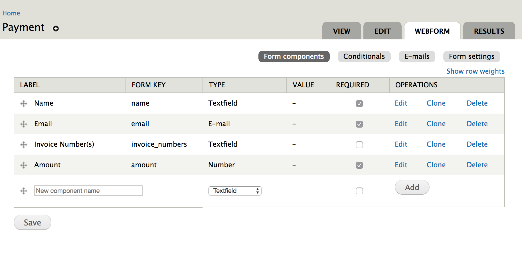 Simple Drupal form (v4) PayPal Integration